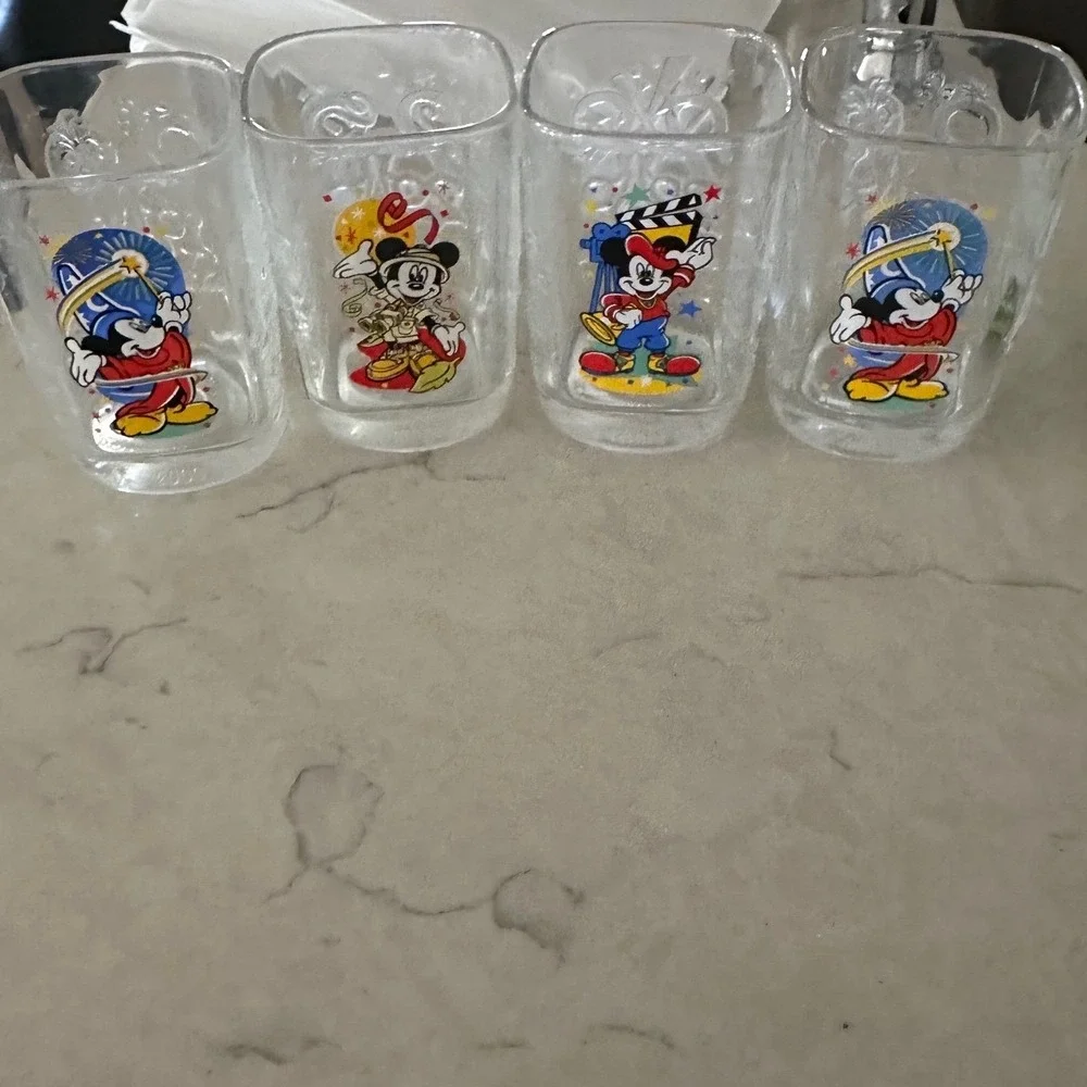 McDonald's Walt Disney World 2000  Mickey Mouse Lot of 4; 3 Dsigns-1 Duplicate